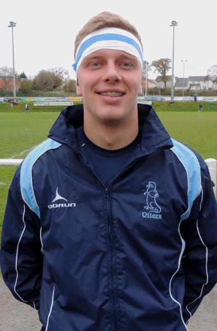 Jake Jenkins - a try in defeat for Crymych